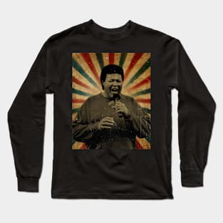 Chubby Checker - Photo Vintage Retro Look FanArt Long Sleeve T-Shirt